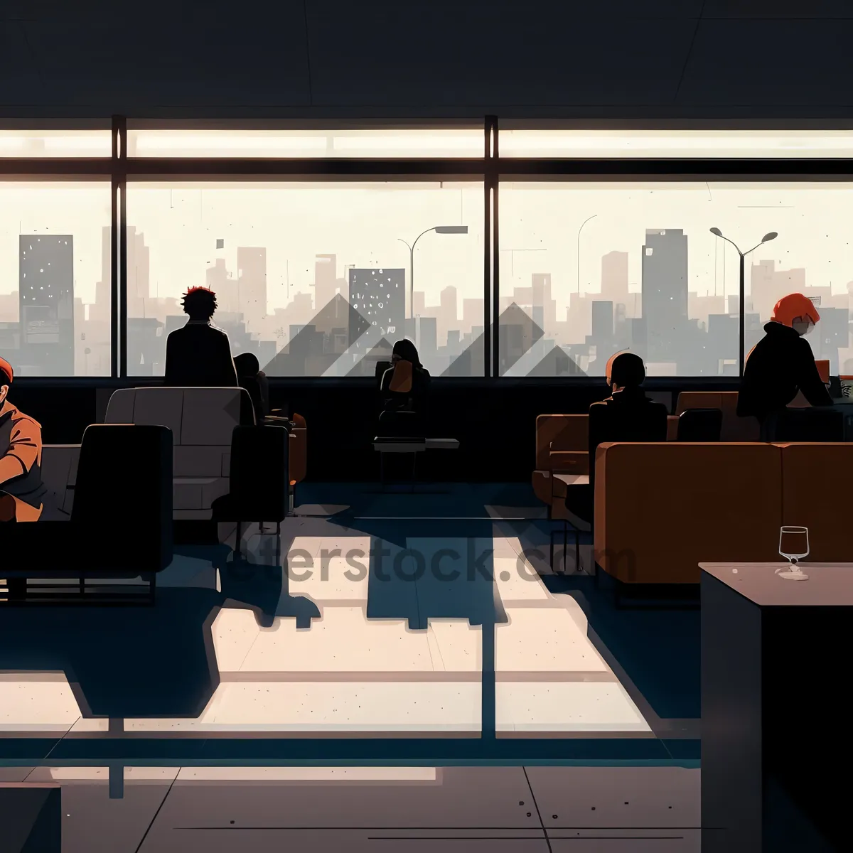 Picture of Corporate Business Team Working in Modern Office