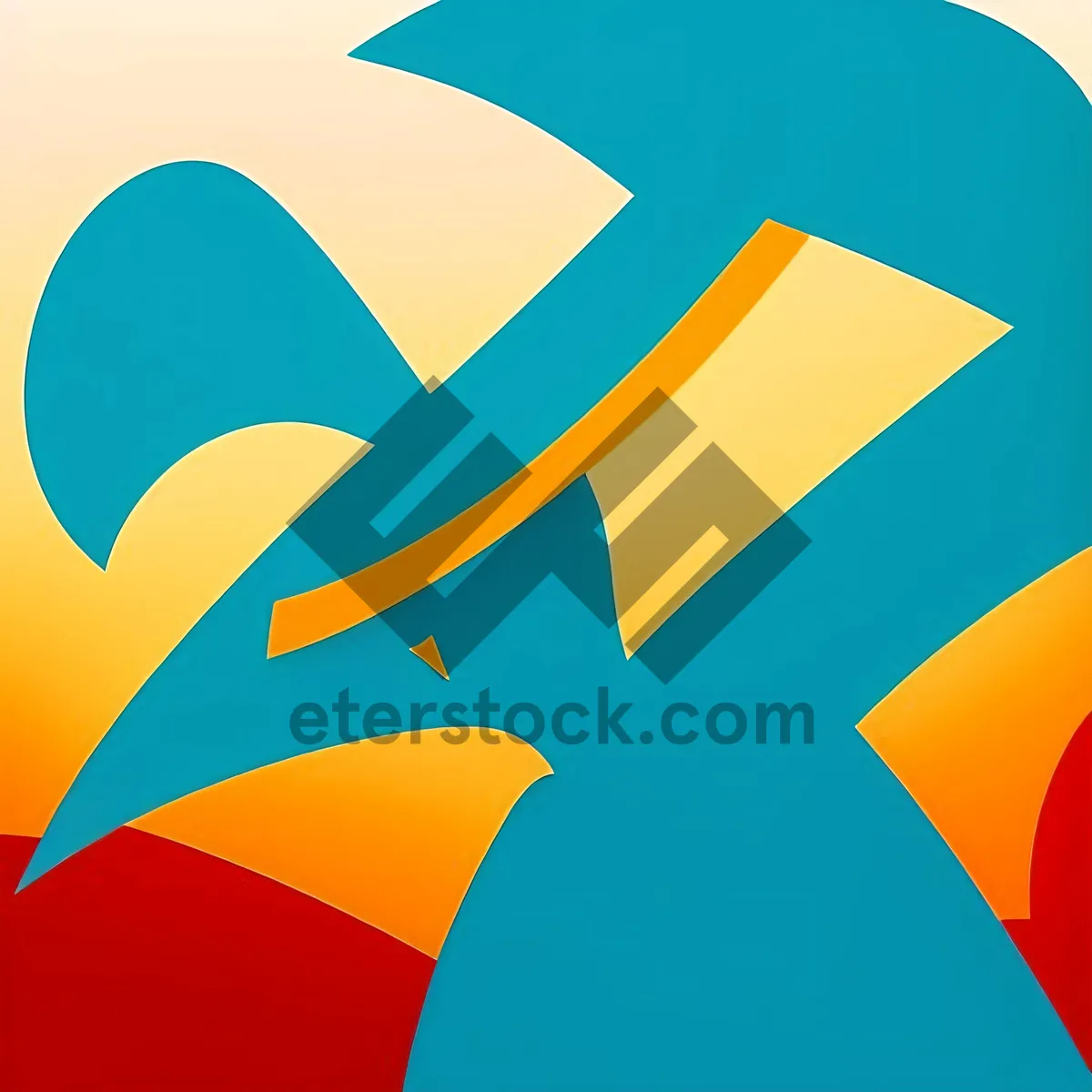 Picture of Patriotic Flag Art: Symbolic Graphic Design of Country's Sign