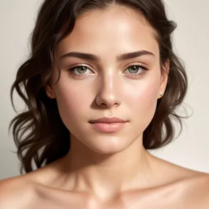 Stunning brunette with captivating eyes and flawless skin