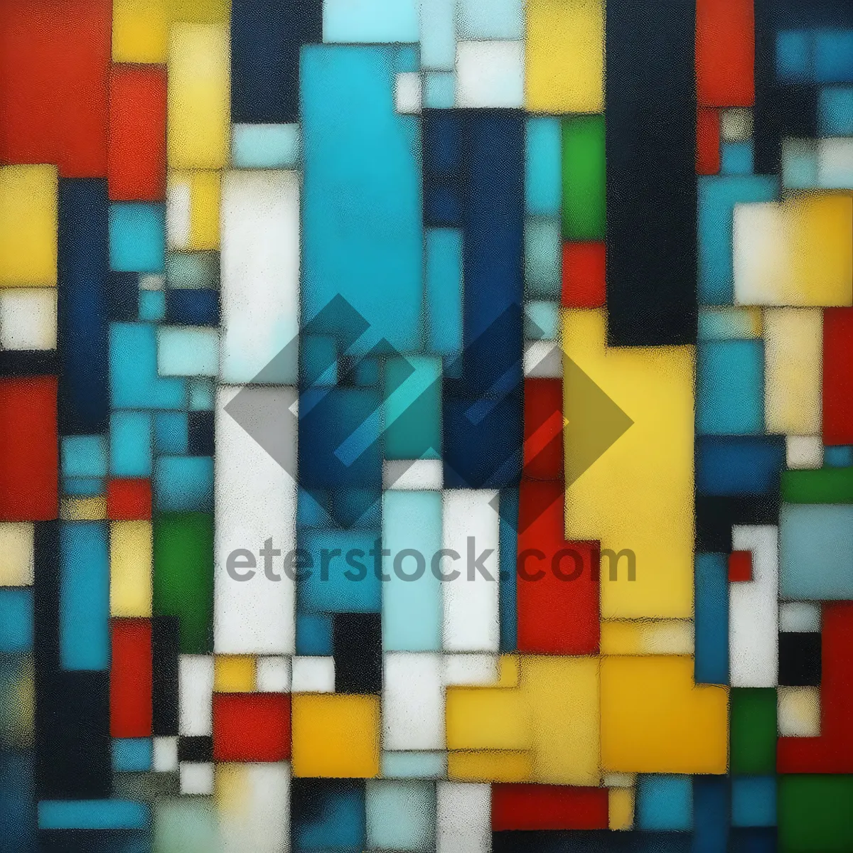 Picture of Colorful 3D Square Mosaic Pattern Design