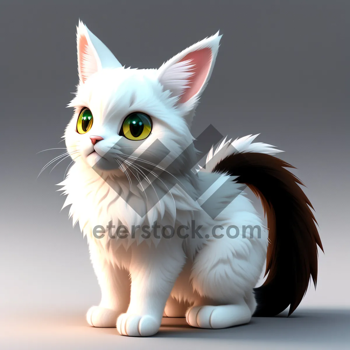 Picture of Furry feline cuteness with playful eyes