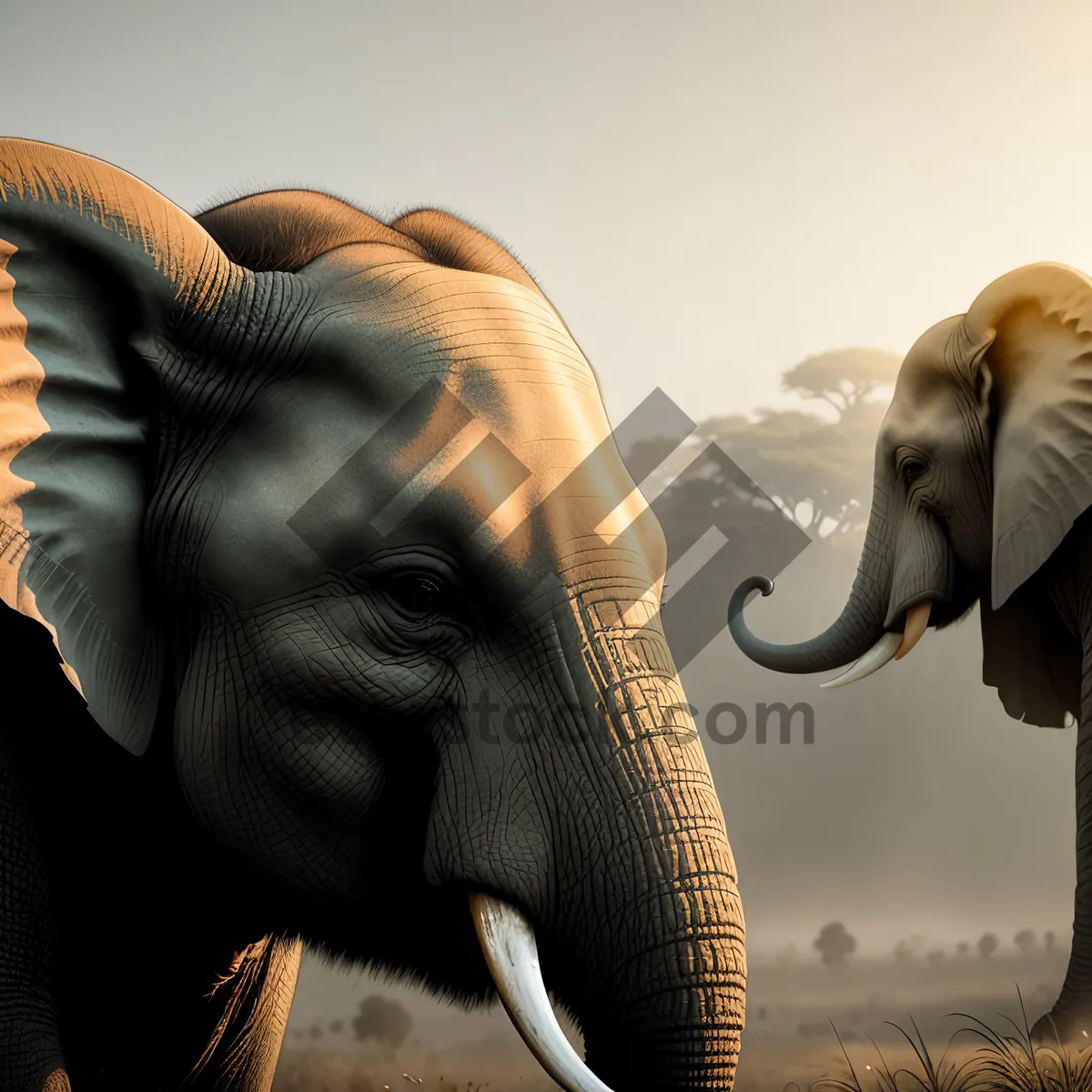 Picture of Enchanting Wildlife Encounter: Majestic Safari Elephant