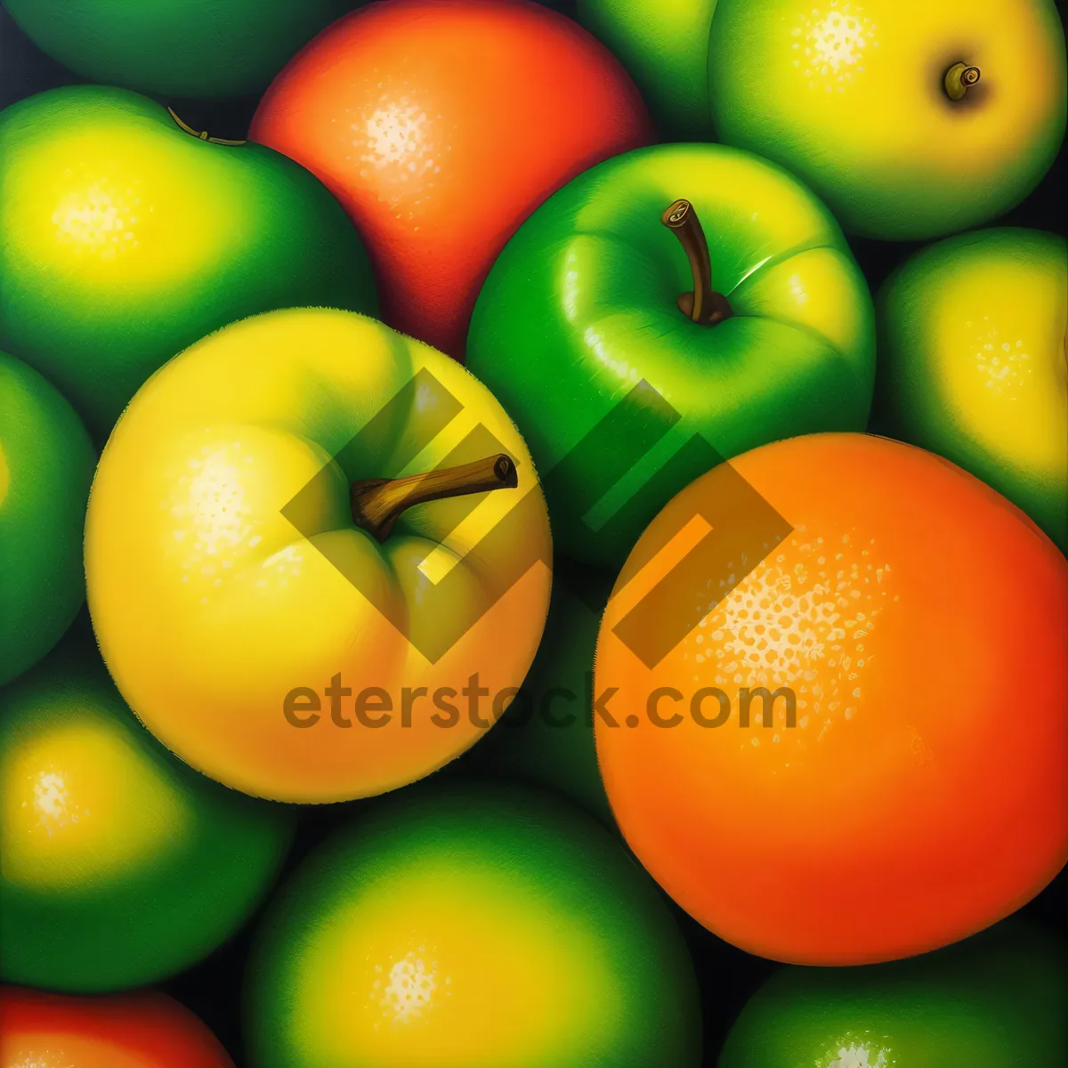 Picture of Fresh and Juicy Citrus Fruits at Market