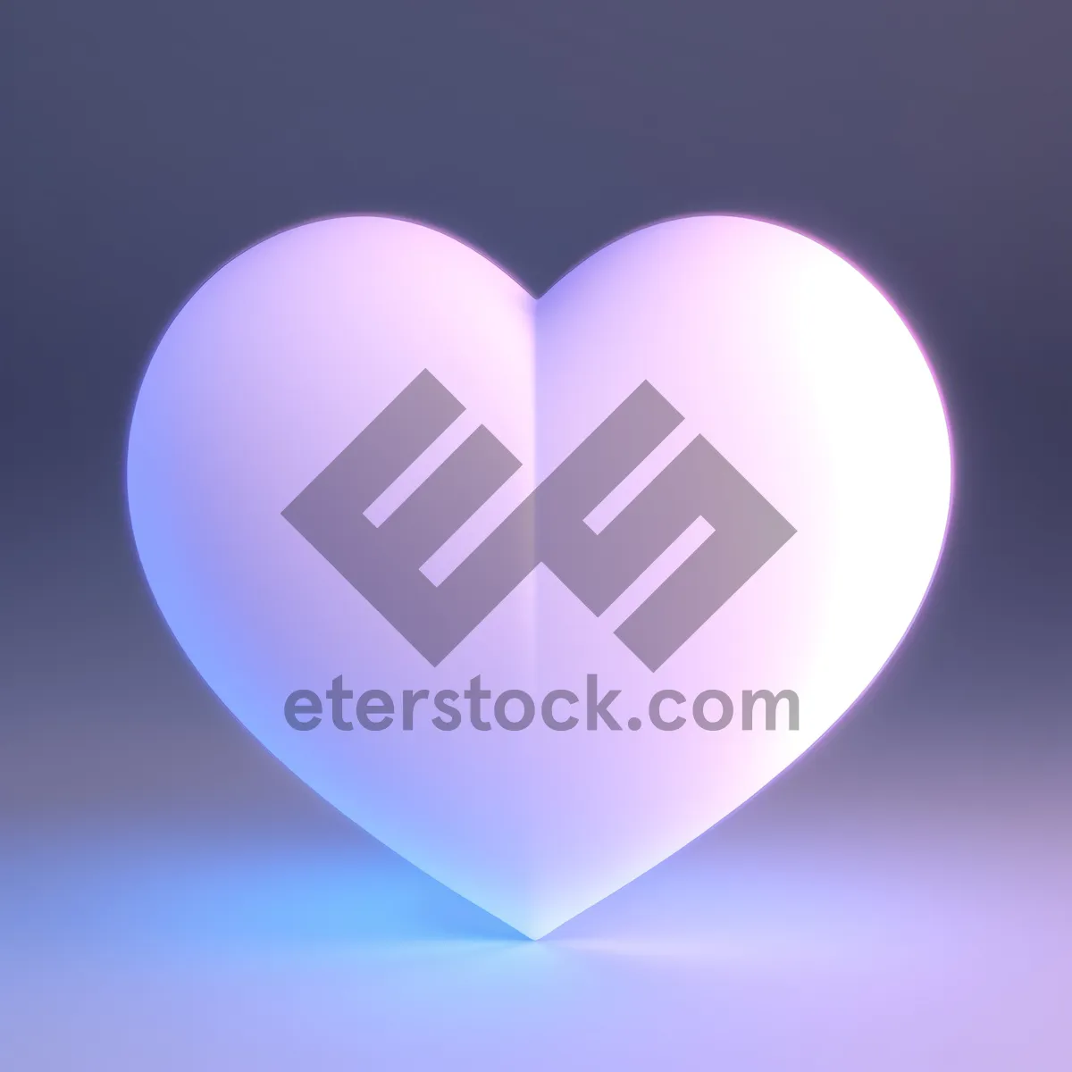Picture of Shiny Glass Heart Icon Collection