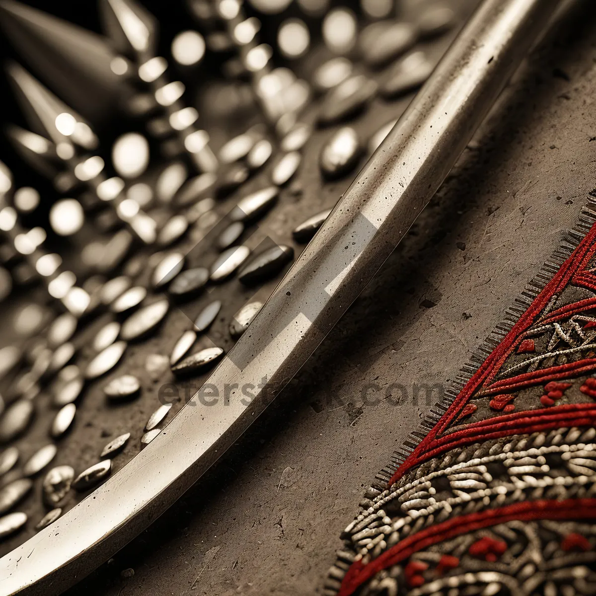 Picture of Metallic Mesh Strainer: Textured Wallpaper Design with Filter