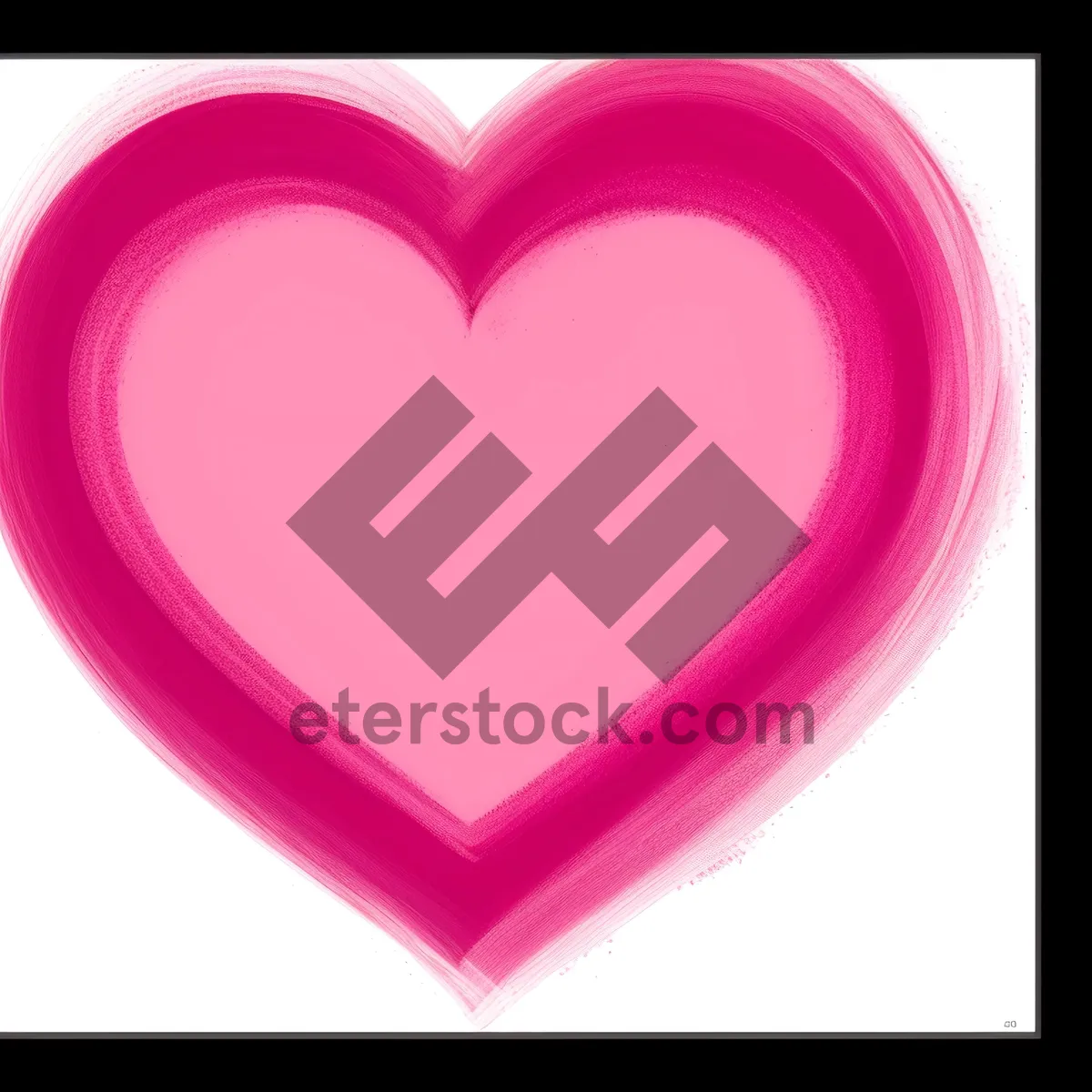 Picture of Love Gem: Artful Heart Icon in Vibrant Foil Design