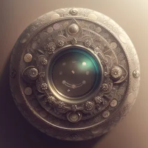 Round Shield Design Circle Push Button