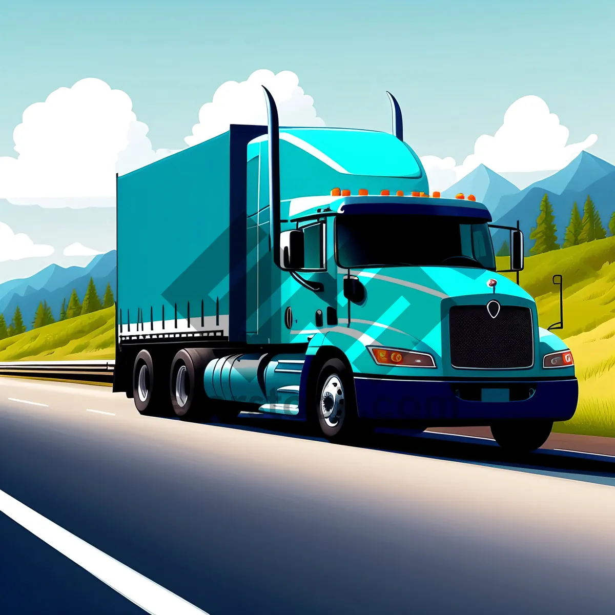 Picture of Fast and Reliable Freight Transportation on the Highway