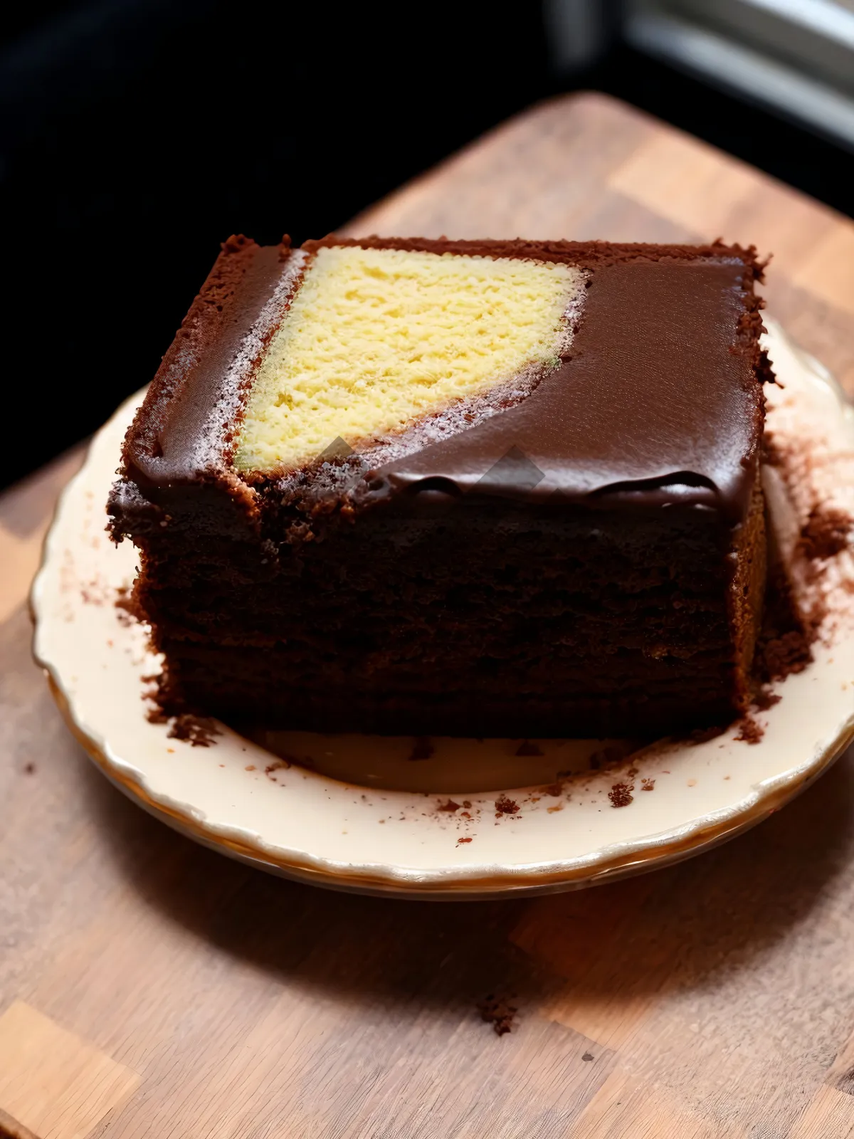 Picture of Decadent Chocolate Cake with Creamy Sauce