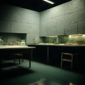 Modern Luxury Kitchen Interior with Wooden Furniture and Light Fixture