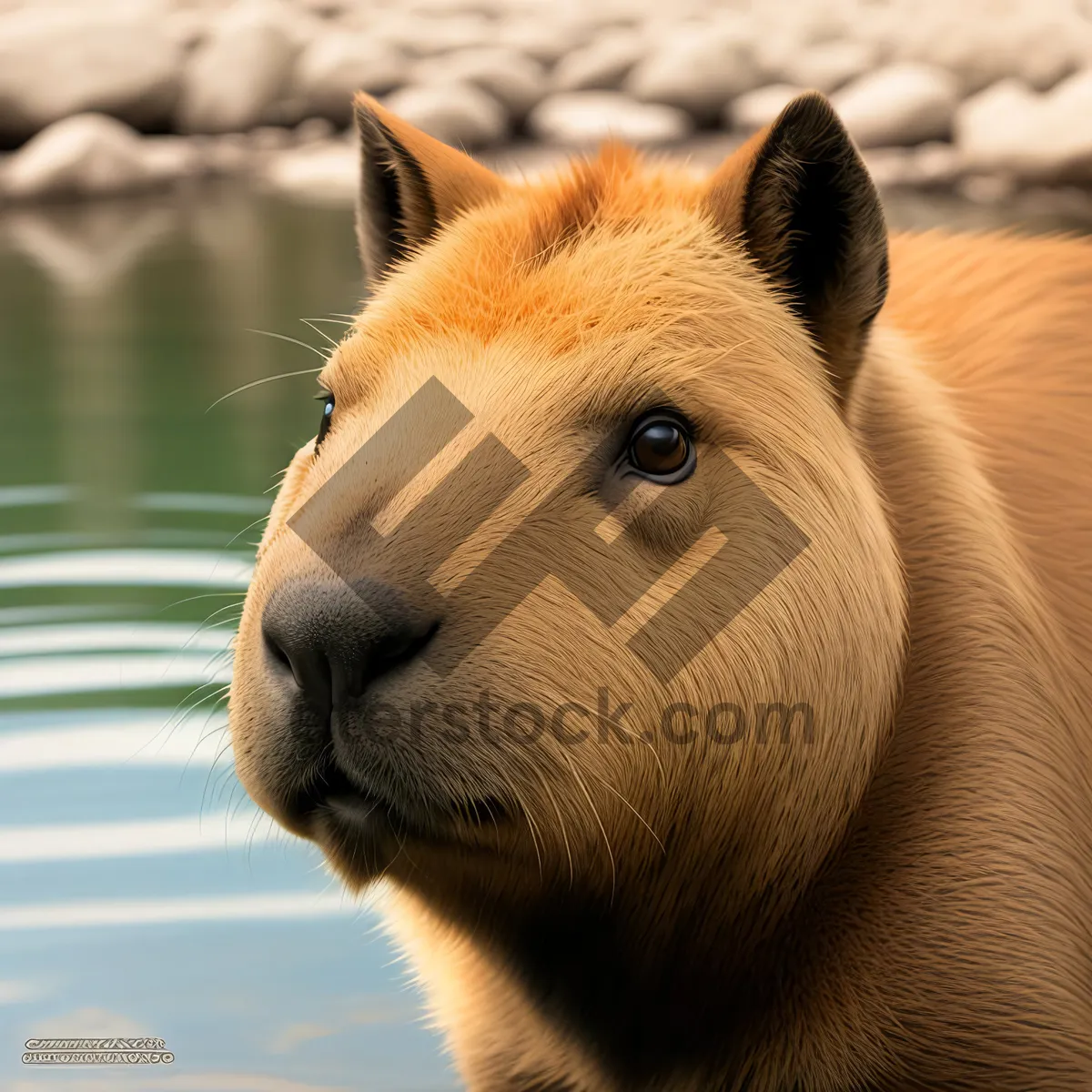 Picture of Cute Baby Horse at the Zoo