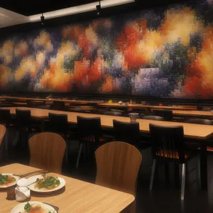 Modern home interior with grand piano and chair