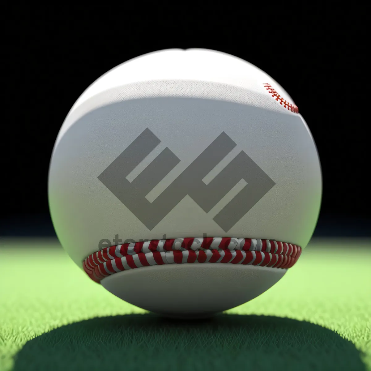 Picture of Round Baseball Ball - Sports Equipment Image