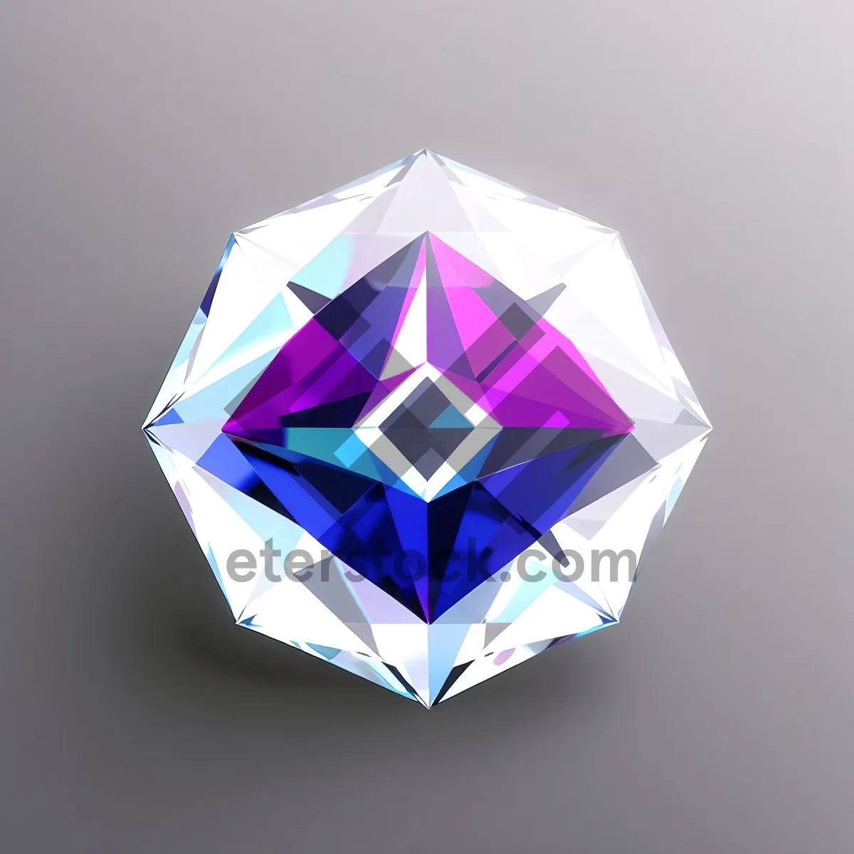 Picture of Sparkling Gem Icon in 3D Design