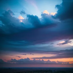 Golden Horizon: Serene Sunset over Ocean