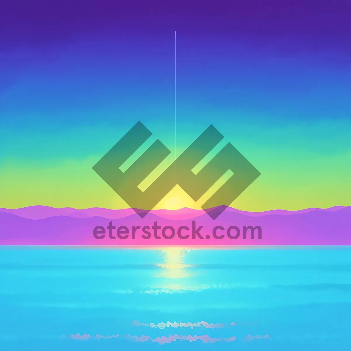 Picture of Vibrant Summer Horizon Over Clear Countryside