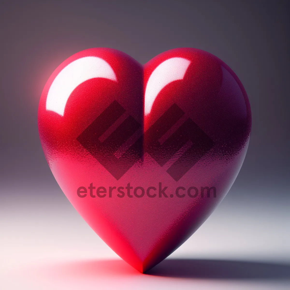 Picture of Shiny Heart Symbol - Love Celebration Icon