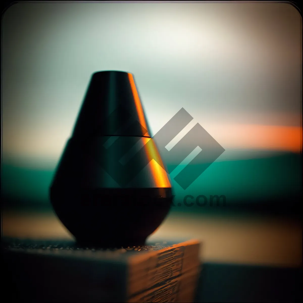 Picture of Elegant Wine Bottle Vessel with Glass