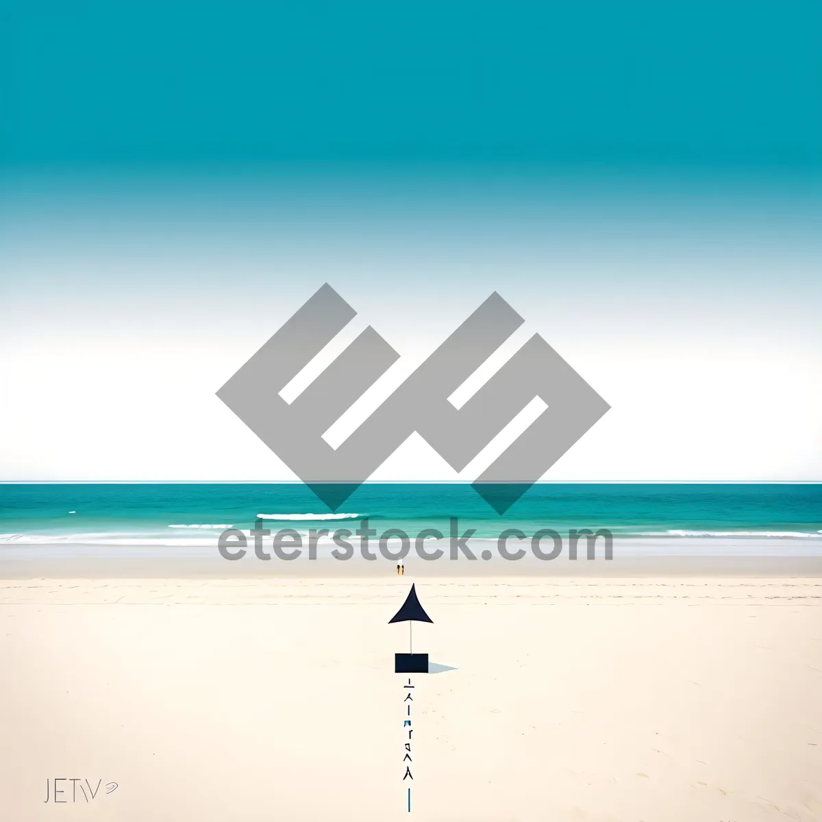 Picture of Turquoise Waters and Sun-Kissed Shoreline in Paradise