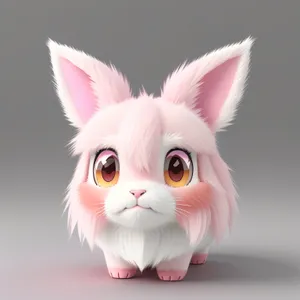 Fluffy Bunny Cartoon Image