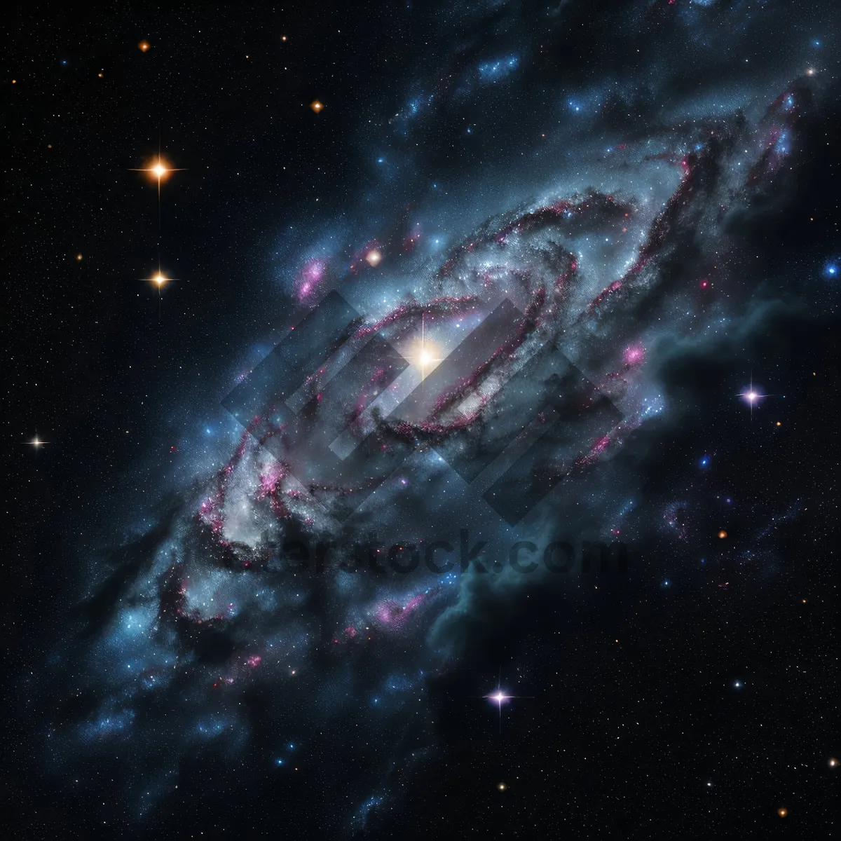 Picture of Mystical Celestial Body in Dark Space