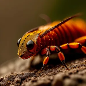 Garden Beetle - Close-up Insect with Black Wings