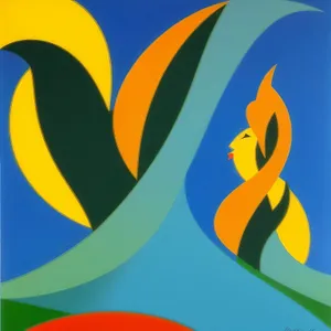 Orange wave graphic design symbol icon