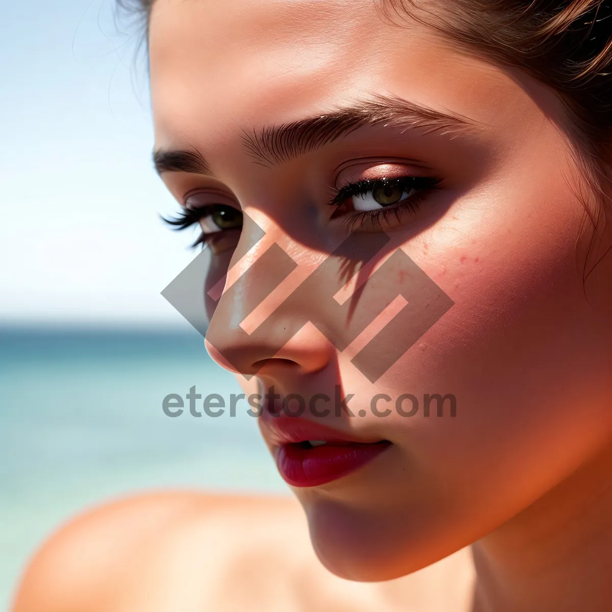 Picture of Radiant Beauty: Alluring Portraiture with Glamorous Makeup