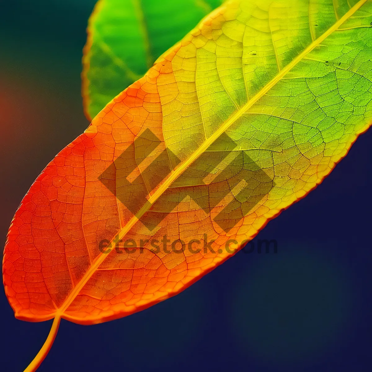 Picture of Vibrant Maple Leaf in Autumn's Palette