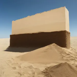 Ancient Desert Fortress: Majestic Pyramid of History