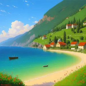 Serenity by the Sea: Tropical Paradise at Sunset