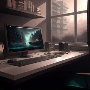 Modern Computer Setup on Office Desk