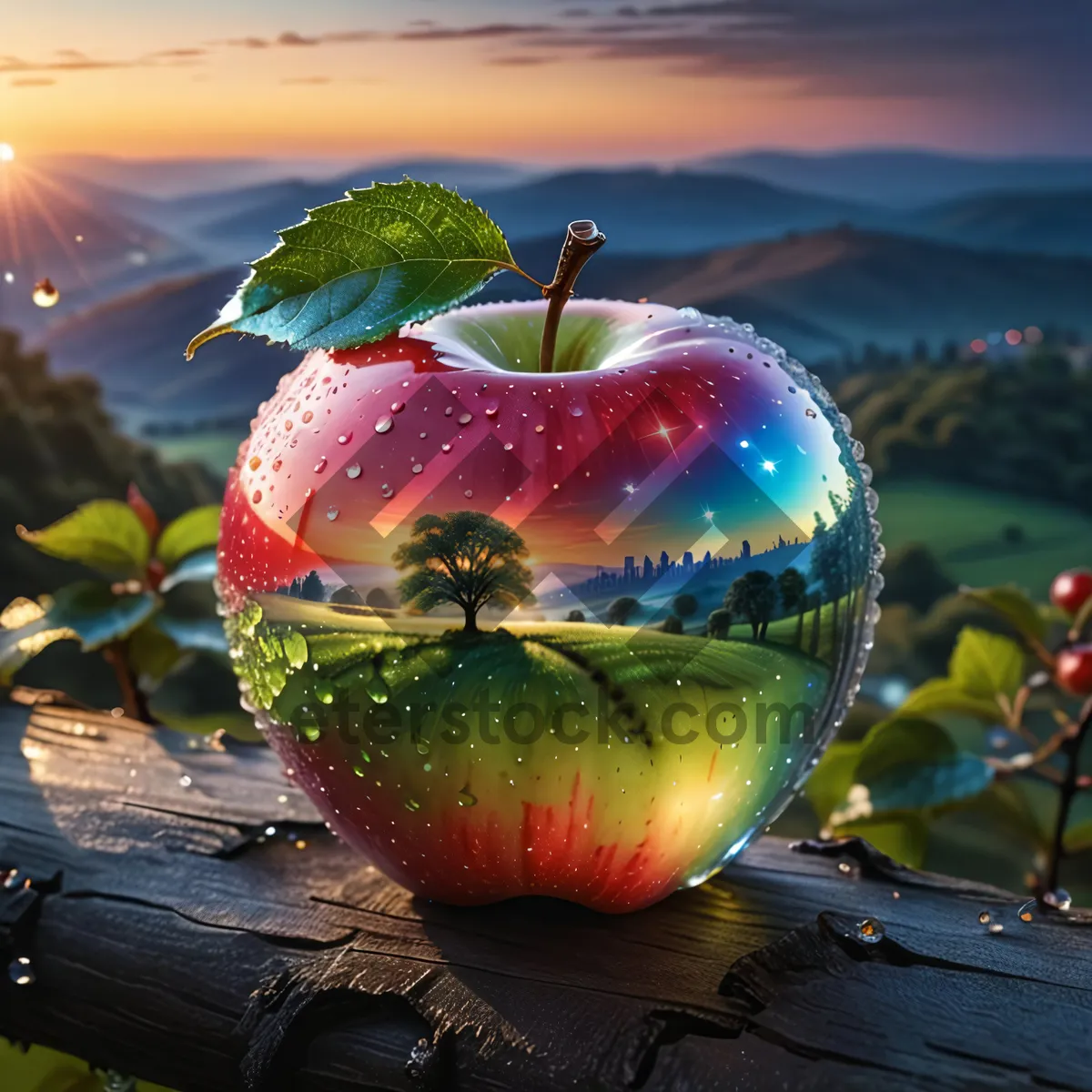 Picture of Fresh and Juicy Red Empire Apple