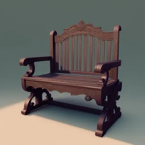 Vintage Wood Rocking Chair - Antique Home Furniture