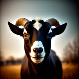 Brown Bull Grazing in Rural Ranch