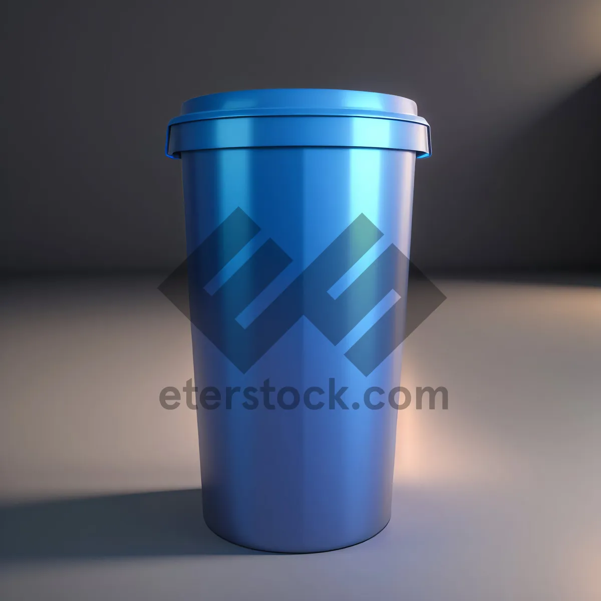 Picture of Empty Plastic Cup in Garbage Bin