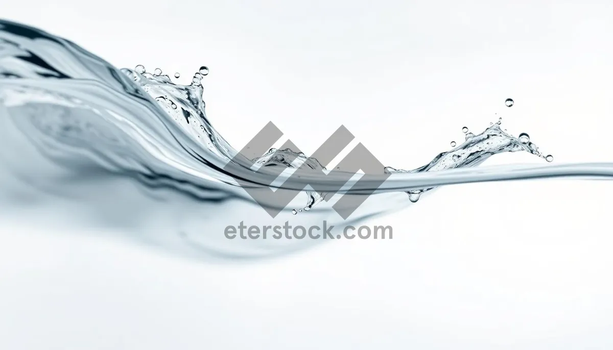 Picture of Graphic Water Flowing Smoothly in Abstract Pattern