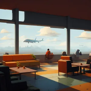 Modern Classroom Interior with Stylish Furniture and Decor