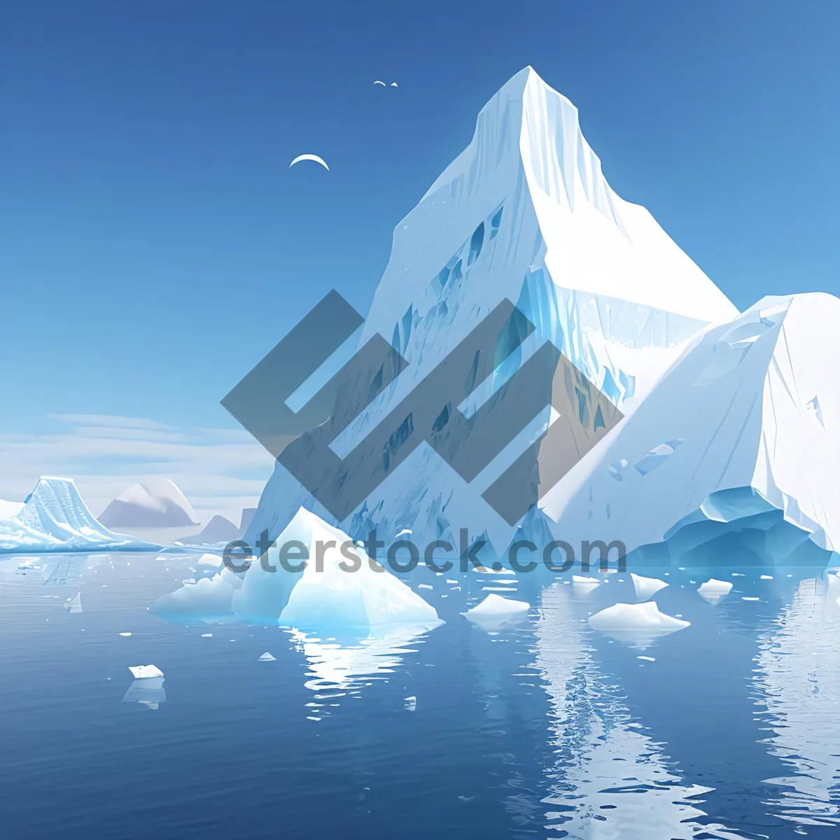 Picture of Arctic Glacier - Majestic Frozen Landscape