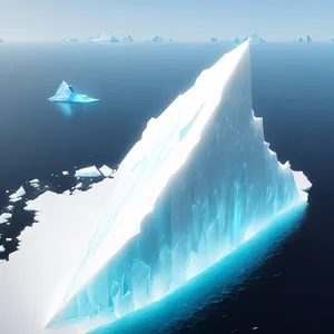 Frozen Arctic Landscape: Crystalline Winter Beauty