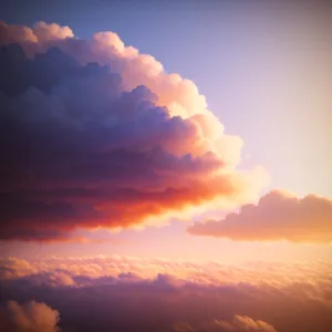 Sunset Sky Overcast: Vibrant Summer Evening Scene