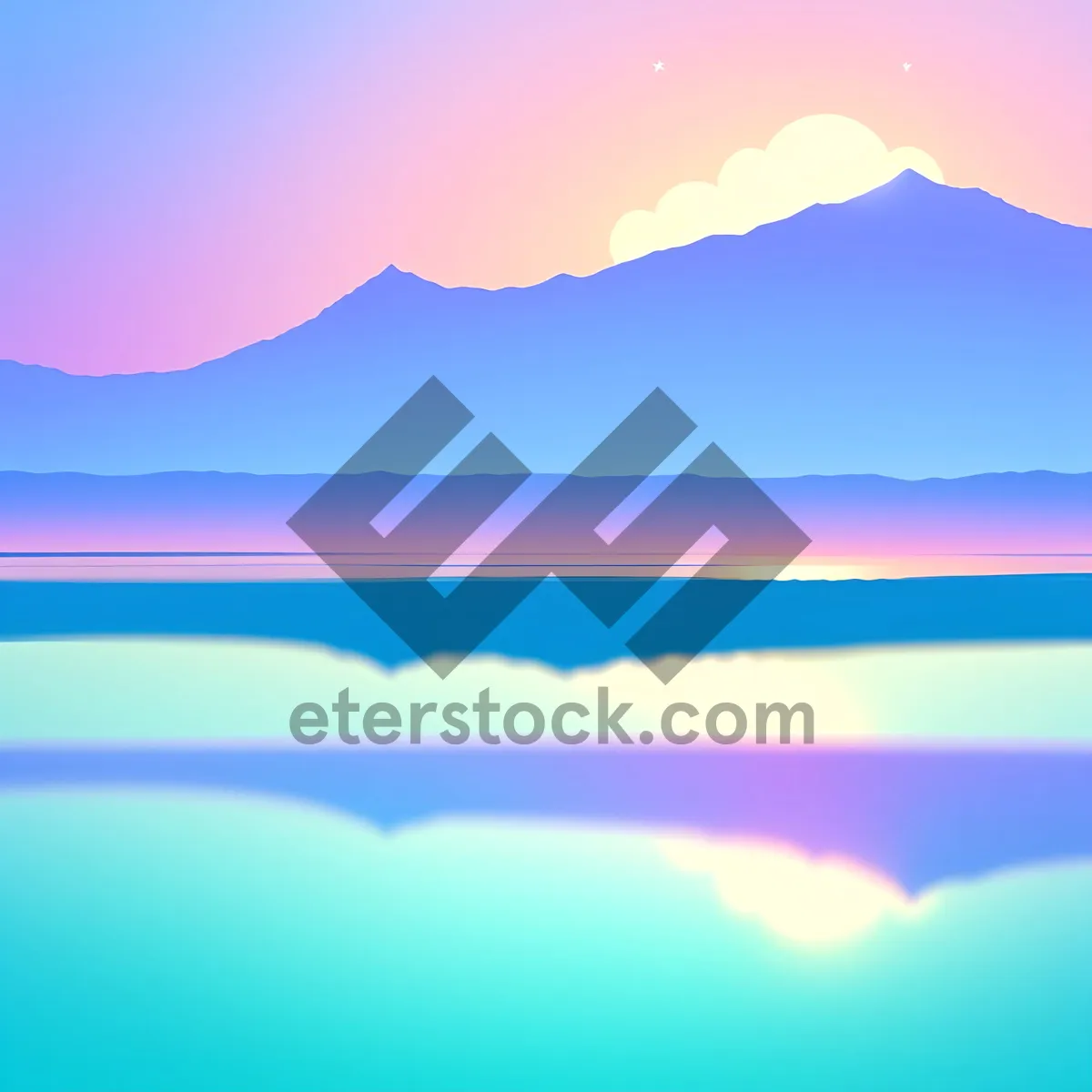 Picture of Summer Skyline Illuminated with Vibrant Colors