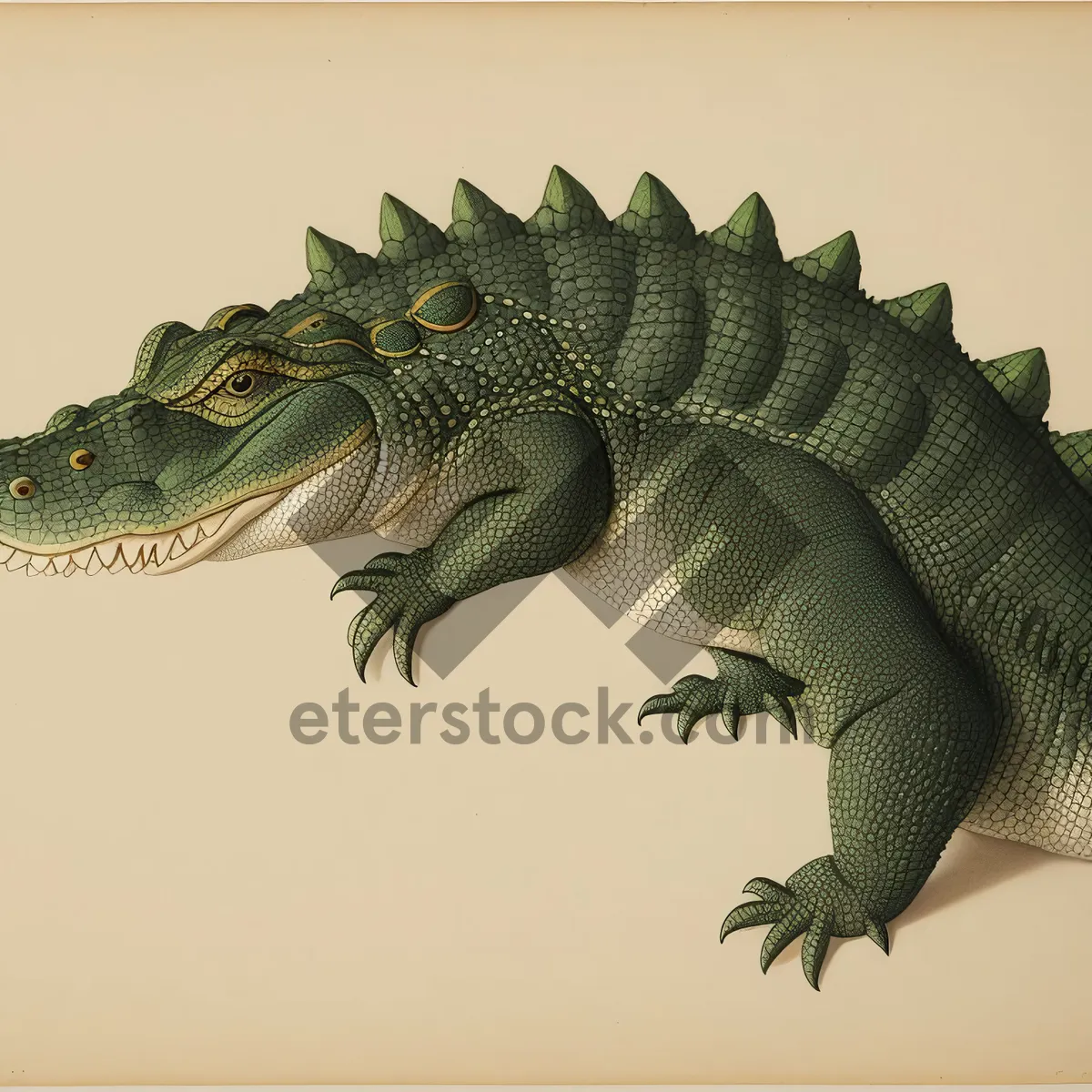 Picture of Tropical Wildlife: Exquisite Scale of Common Iguana