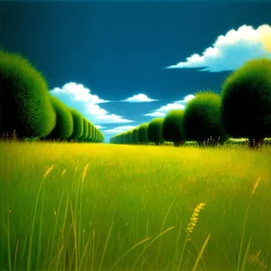 Vibrant Tennis Ball on Lush Green Meadow