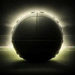 Patriotic Soccer Ball on International Championship Flag