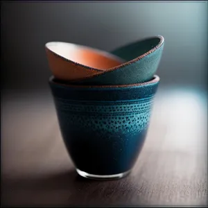 Hot Beverage in Porcelain Mug on Saucer