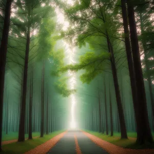 Serene Summer Forest Pathway
