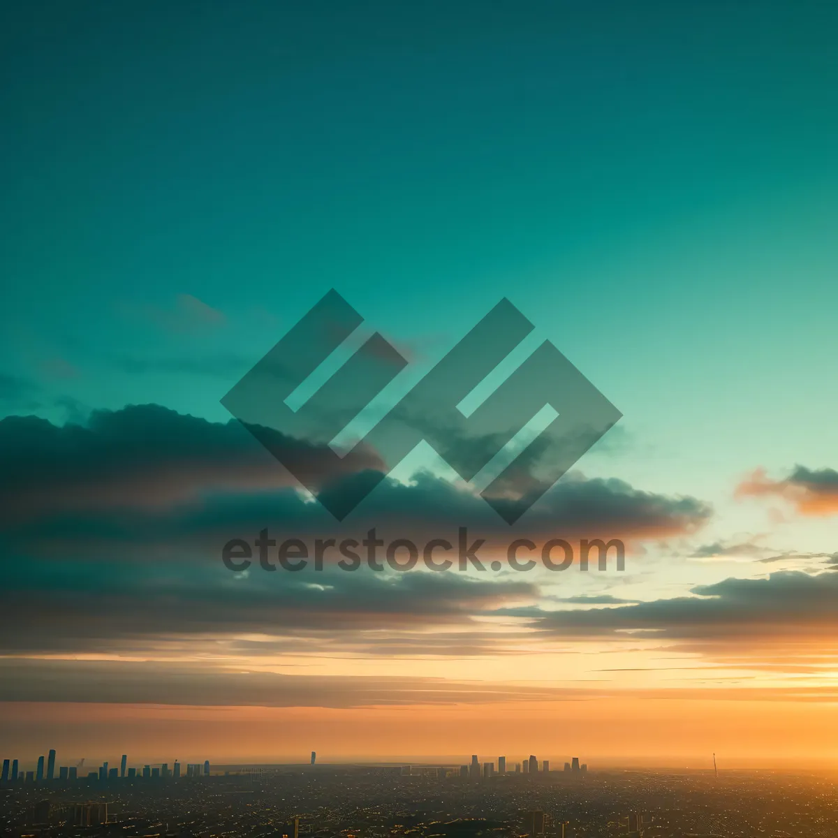 Picture of Serenity at Sunset: Sky, Sun, and Sea