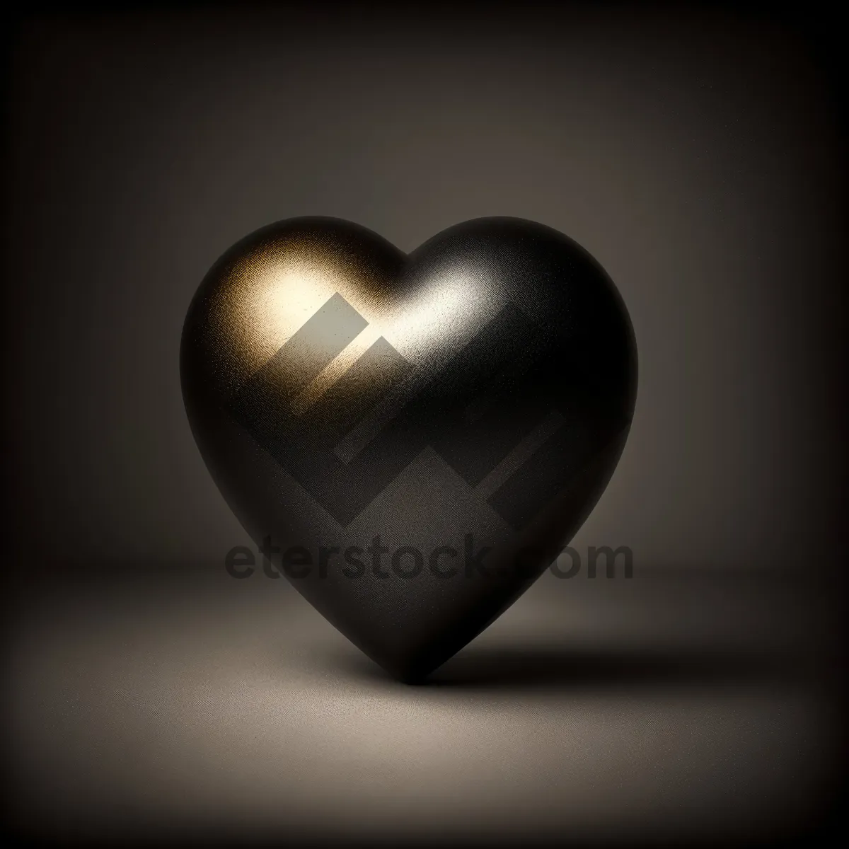 Picture of 3D Love Icon with Heart Shape - Symbolic Human Stomach