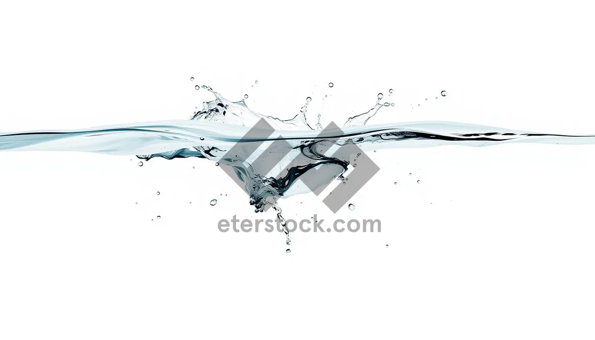 Picture of Pure Refreshment: Crystal Clear Water Splash.